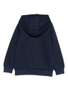 Felpa per bambino Boss Kids blu con logo sul davanti