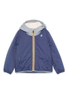 Giubbino per bambino K-Way Kids blu con design imbottito