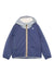 Giubbino per bambino K-Way Kids blu con design imbottito
