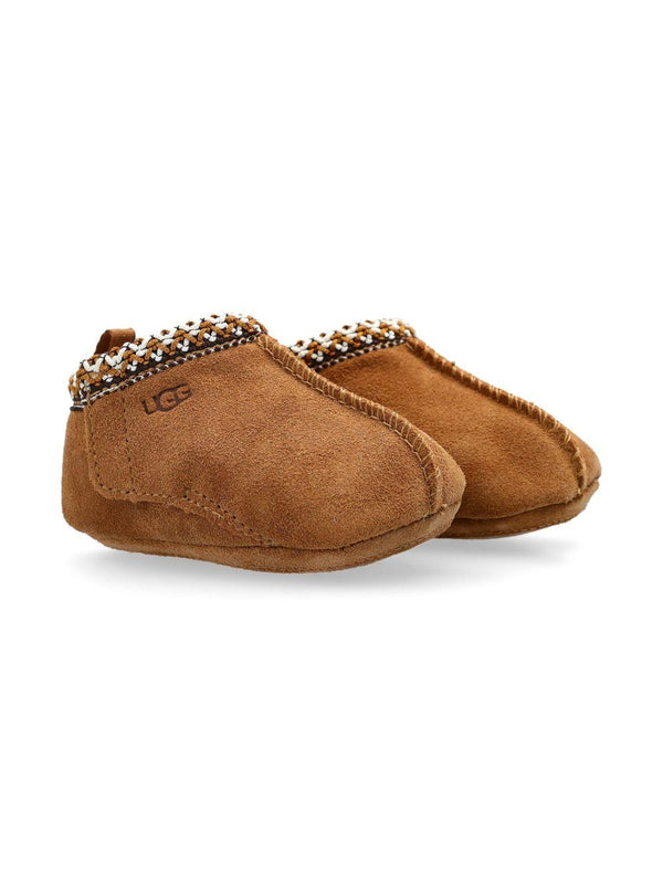 Stivali Tasman per neonati UGG Kids marroni con logo laterale inciso