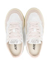 Sneakers per bambini Autry Kids bianche con dettagli traforati