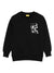 Felpa per bambino Off-White Kids nera con logo stampato