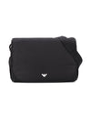 Borsa fasciatoio per neonati Emporio Armani Kids nera con logo