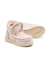 Stivali con cuciture a contrasto per bambina Mou Kids rosa con design senza aperture