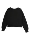 Felpa per bambina Off-White Kids nero con logo sul davanti