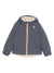 Giubbino per bambino K-Way Kids blu con toppa con logo