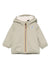 Giacca per neonati K Way Kids verde con cappuccio e zip frontale