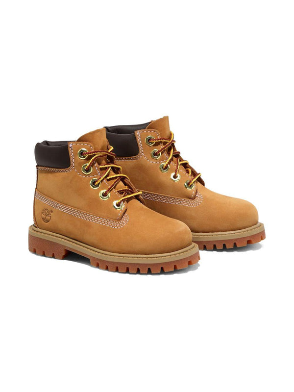 Stivali impermeabili Timberland Kids beige con logo laterale