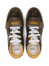Sneakers per bambino Fendi Kids marrone con monogramma FF