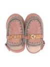 Ciabatte per bambina Mou Kids rosa con dettaglio intrecciato