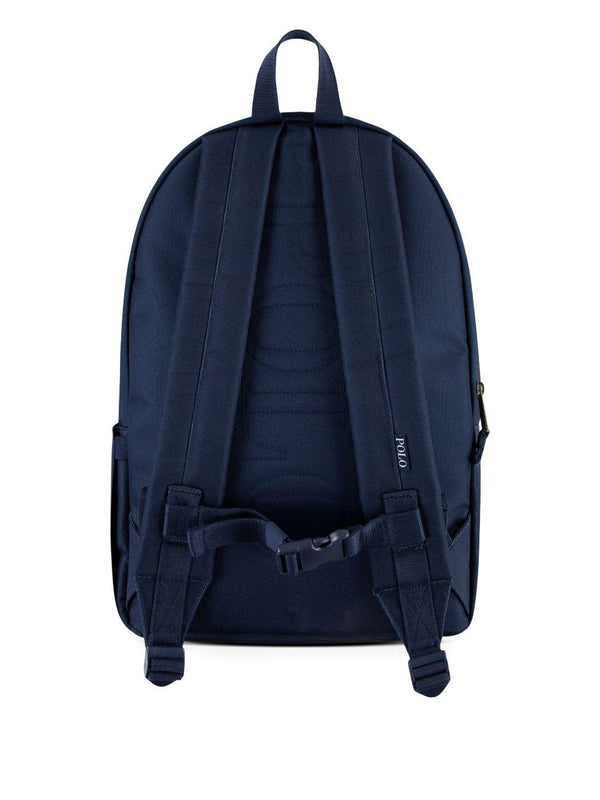 Zaino per bambini Polo Ralph Lauren Kids blu con chiusura superiore con zip