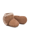 Stivali da neve per neonata Mou Kids marrone con design senza aperture