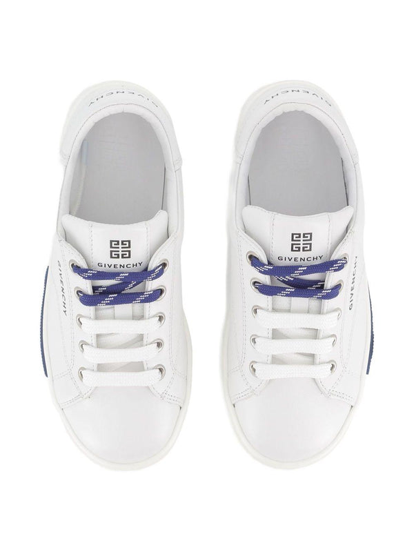 Sneakers per bambino Givenchy Kids bianche con logo goffrato