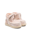 Stivali con cuciture a contrasto per bambina Mou Kids rosa con design senza aperture