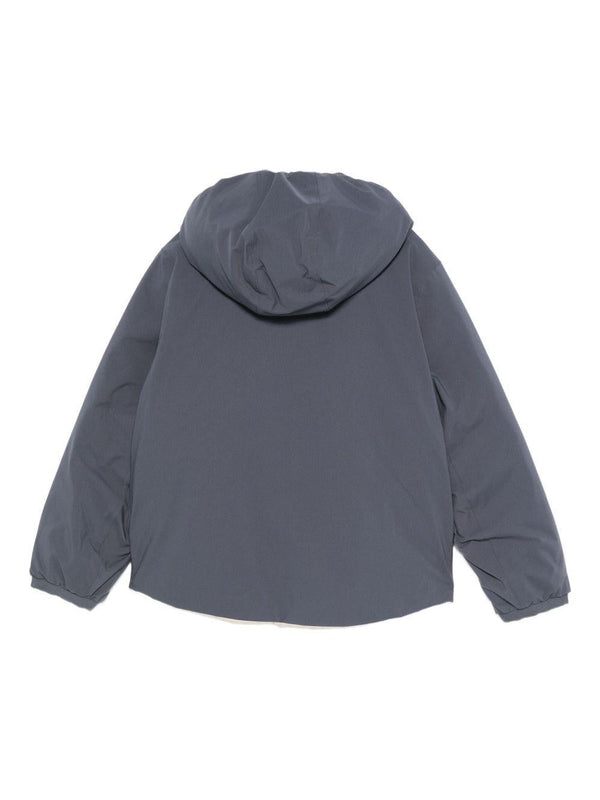Giubbino per bambino K-Way Kids blu con toppa con logo