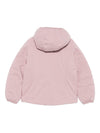 Giubbino per bambina K-Way Kids rosa con design reversibile