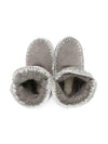 Stivali Eskimo 24 per bambina Mou Kids grigi con applicazione posteriore con logo