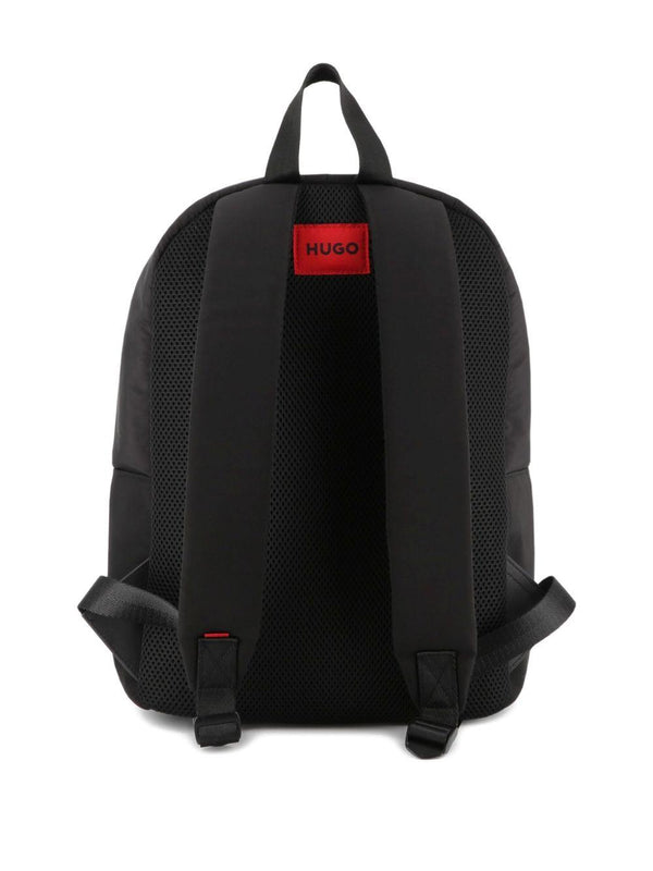 Zaino per bambini Hugo Kids nero con stampa