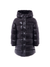 Giubbino trapuntato per bambina Moncler Enfant nero con cappuccio