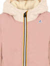 Giacca per bambina K Way Kids Lily rosa con cappuccio