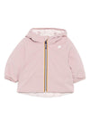 Giubbino per neonata K-Way Kids rosa con design reversibile