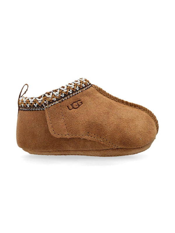 Stivali Tasman per neonati UGG Kids marroni con logo laterale inciso
