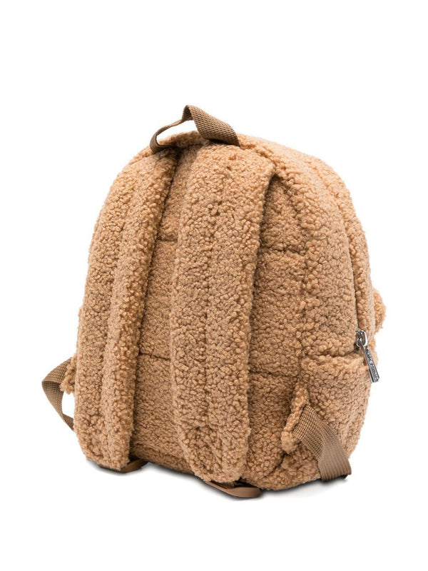 Zaino per bambini Moschino Kids marrone con motivo Teddy Bear