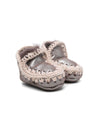 Stivali Eskimo per neonata Mou Kids grigi con effetto metalizzato
