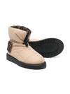 Stivali per bambina Fendi Kids beige con design imbottito