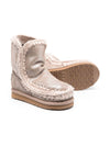 Stivali per bambina Mou Kids rosa con effetto metallizzato