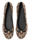 Ballerina per bambina Versace Kids marrone con motivo animalier