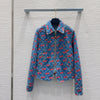 LV 25 Cherry Denim Jacket Blue Cotton