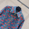 LV 25 Cherry Denim Jacket Blue Cotton