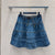LV 25 Both Muscular Soft Denim Skirt Blue Cotton