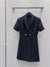 LV 25 Office Fashion Luxurious Dress Black Poliester Wool