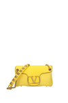 Shoulder Bags loco Suede Lemon Yellow