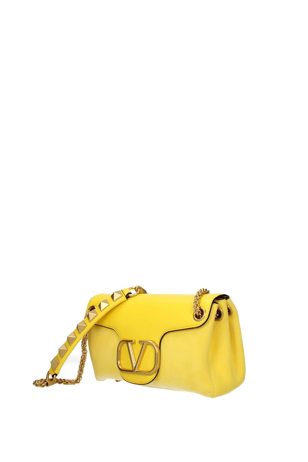 Shoulder Bags loco Suede Lemon Yellow