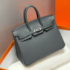 Hermes Birkin Slate Gray Silver Buckle Calfskin 255632