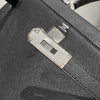 Hermes Black Epsom Leather Kelly 32 Top Handle Bag 249758