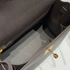 Hermes Kelly Bag Ebony Gold Epsom Leather