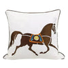 Copricuscini con cavallo ricamato