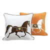 Copricuscini con cavallo ricamato