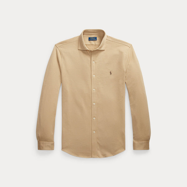 HERRINGBONE JACQUARD-KNIT SHIRT 