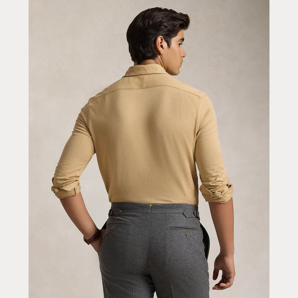 HERRINGBONE JACQUARD-KNIT SHIRT 