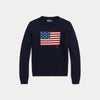 FLAG COTTON CREWNECK SWEATER 