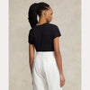 COTTON JERSEY V-NECK TEE 