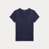 COTTON JERSEY V-NECK TEE 