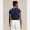 COTTON JERSEY V-NECK TEE 