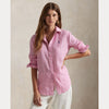 CLASSIC FIT STRIPED LINEN SHIRT 