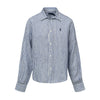 WIDE CROPPED GINGHAM LINEN SHIRT 